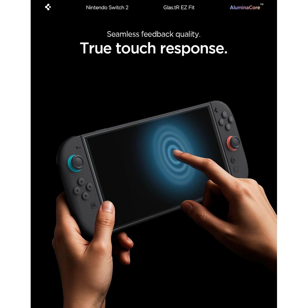 SPIGEN Glas.tR EZ Fit [2 Pack] Screen Protector for Nintendo Switch 2