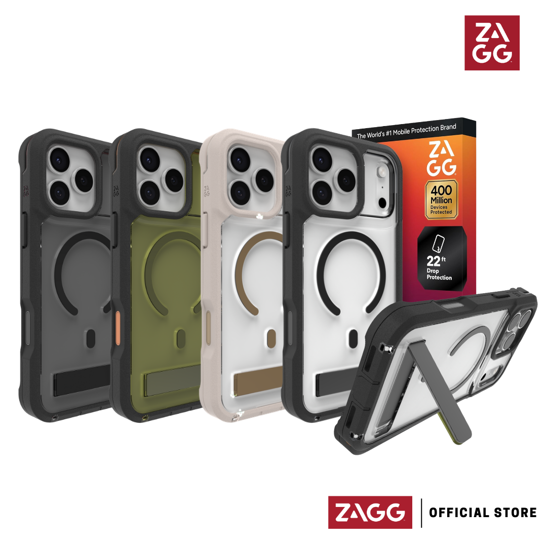 ZAGG Rainier Snap with Kickstand + Camera Control Button MagSafe Case for iPhone 17 Pro Max