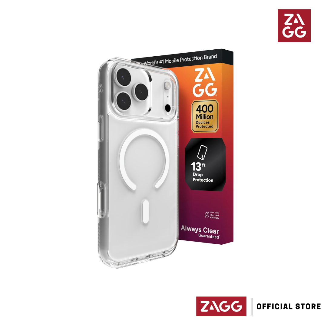 ZAGG Crystal Palace Lite Snap MagSafe Case for iPhone 17 Series - Clear