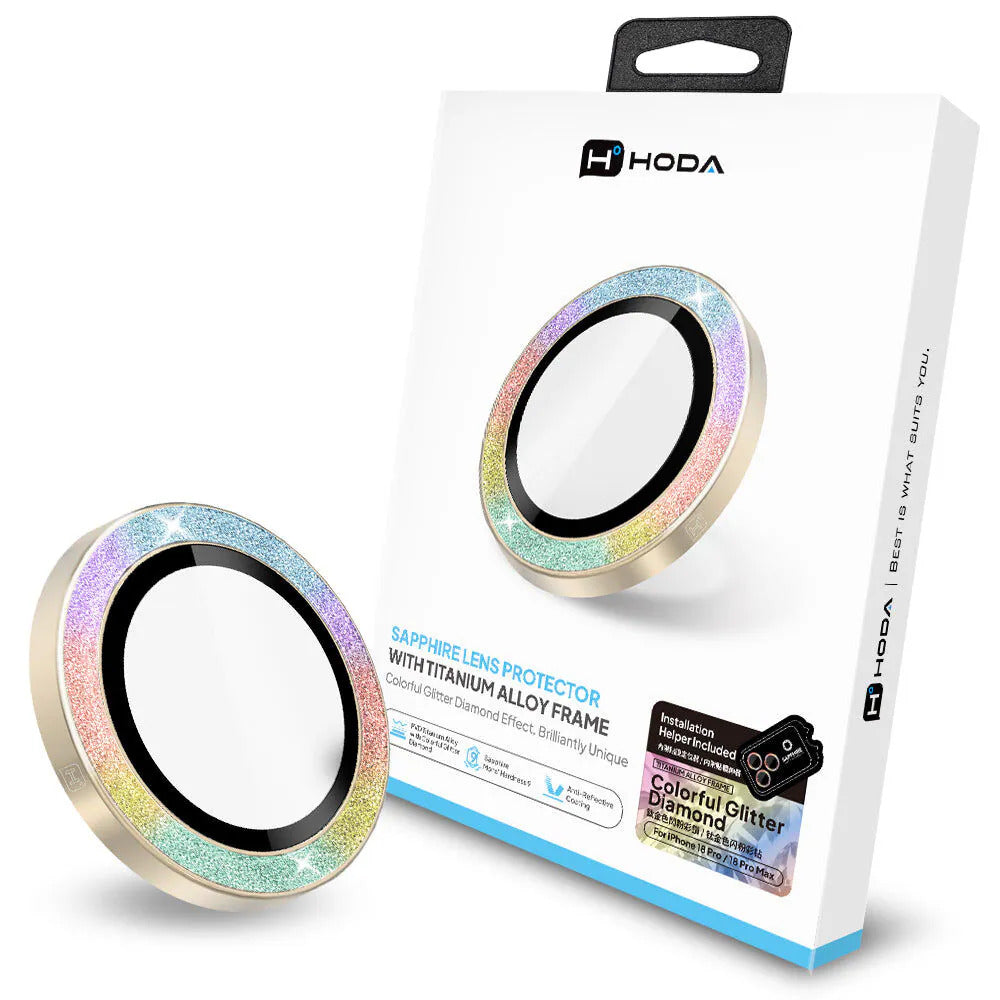 Hoda Sapphire Lens Protector With Helper for iPhone 18 Pro / iPhone 18 Pro Max (3 lenses/set)