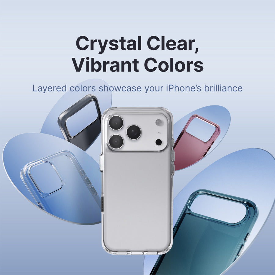 RHINOSHIELD Clear Anti-Yellowing Transparent Protective Phone Case compatible for iPhone 17/18 Series