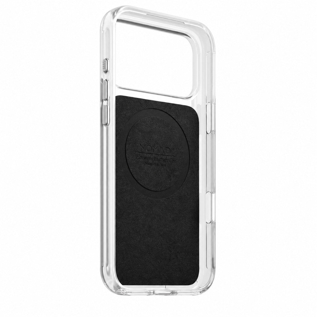 NOMAD Clear Leather Case with Horween Leather Magnetic Compatible for iPhone18 Series