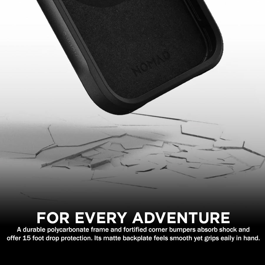 NOMAD Rugged Leather Phone Case compatible for iPhone 18 Pro / iPhone 18 Pro Max (Horween Leather and Magnetic)