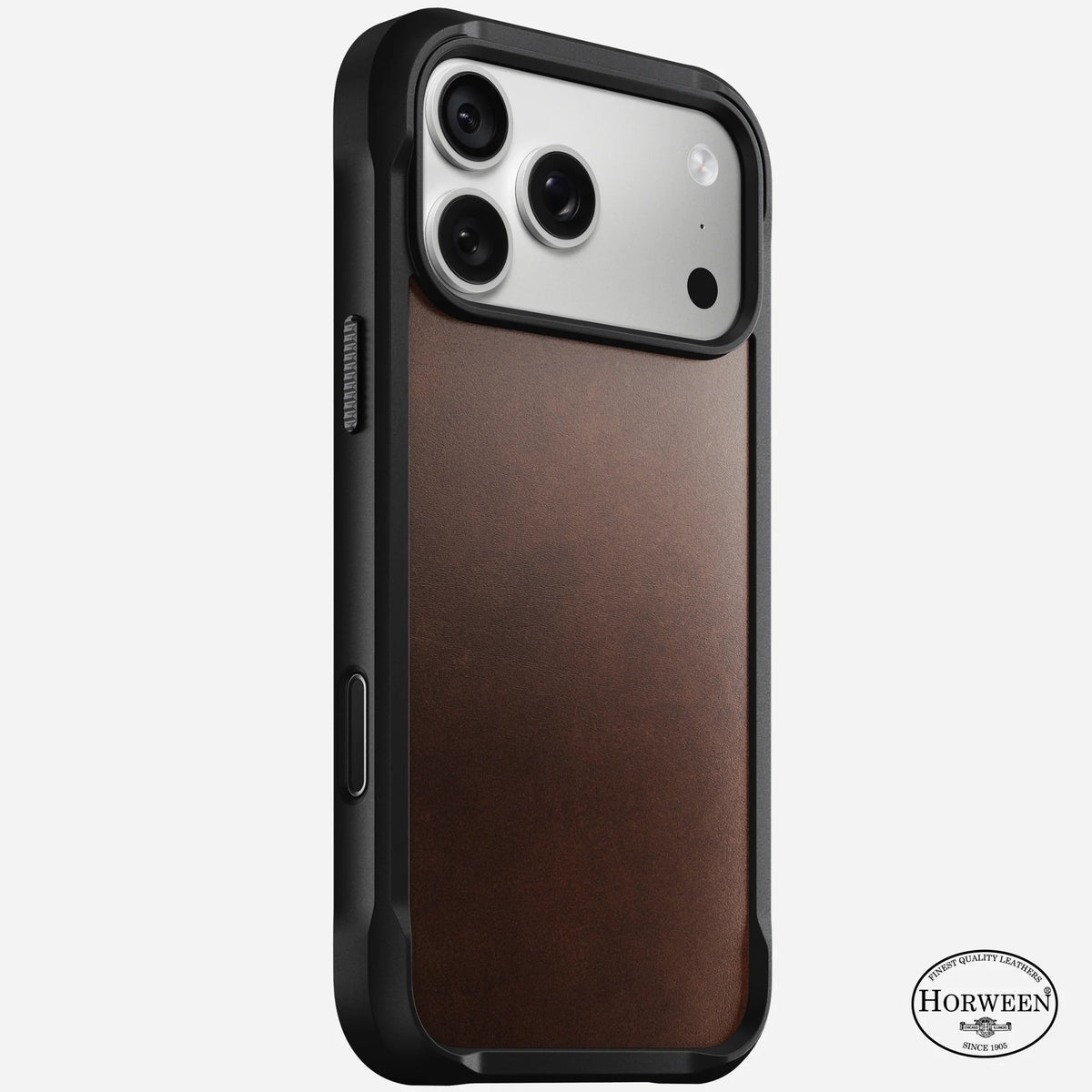 NOMAD Rugged Leather Phone Case compatible for iPhone 18 Pro / iPhone 18 Pro Max (Horween Leather and Magnetic)