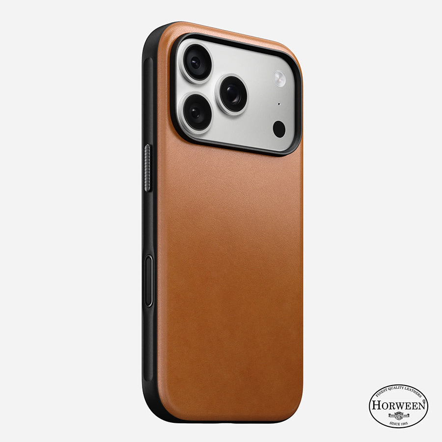 NOMAD Modern Leather Case Phone Case compatible for iPhone 18 Pro / iPhone 18 Pro Max (Horween Leather & Magnetic)