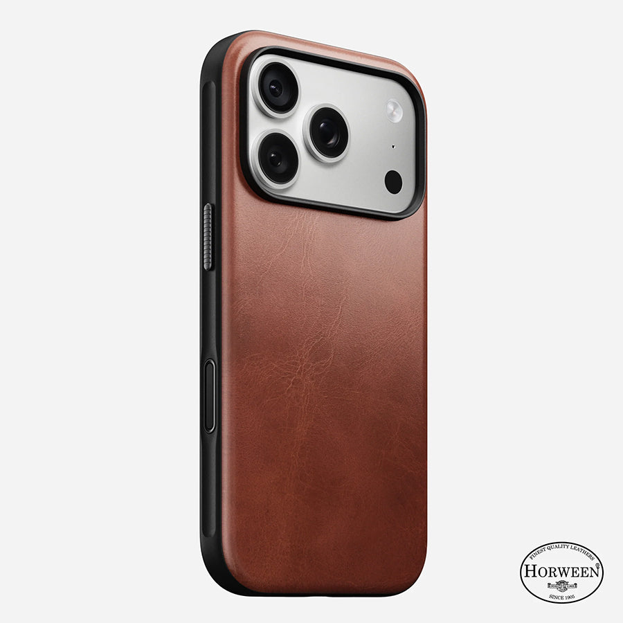 NOMAD Modern Leather Case Phone Case compatible for iPhone 18 Pro / iPhone 18 Pro Max (Horween Leather & Magnetic)