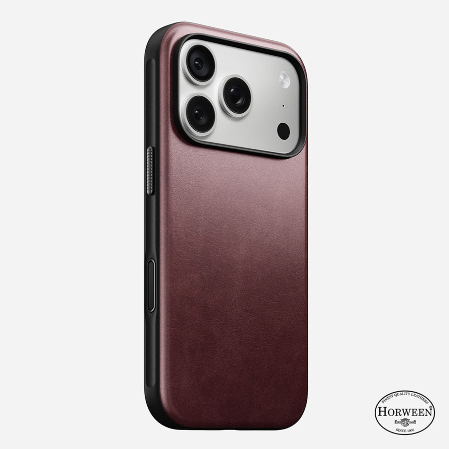 NOMAD Modern Leather Case Phone Case compatible for iPhone 18 Pro / iPhone 18 Pro Max (Horween Leather & Magnetic)