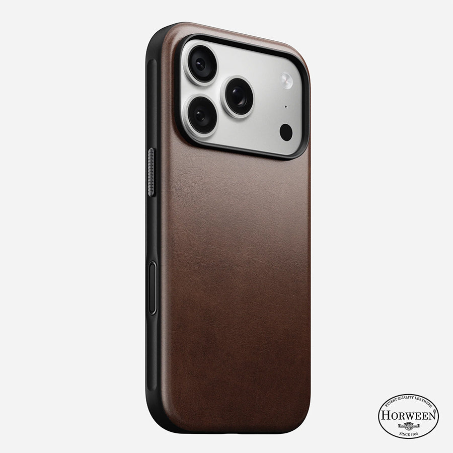 NOMAD Modern Leather Case Phone Case compatible for iPhone 18 Pro / iPhone 18 Pro Max (Horween Leather & Magnetic)