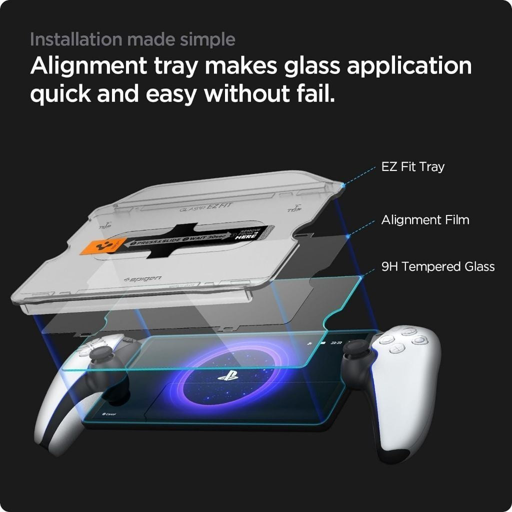 Spigen Sony PlayStation Portal GLAS.tR EZ Fit Screen Protector