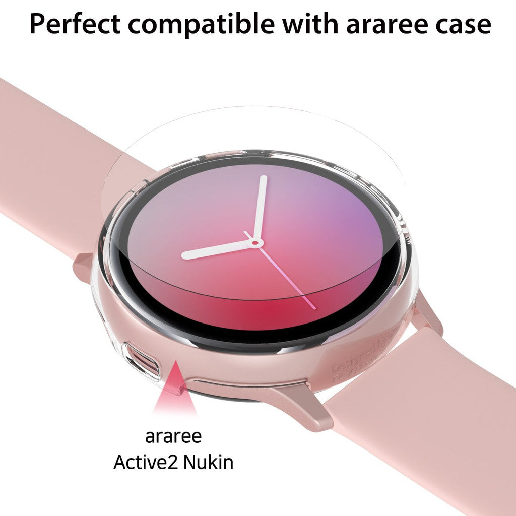 Araree Pure Diamond Galaxy Watch Active 2 Scratch Resistant Screen Protector (2 Pack)