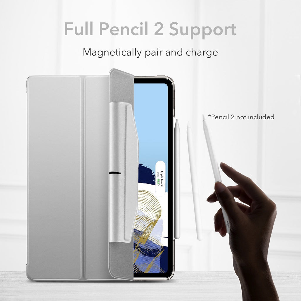 ESR Ascend Trifold Smart Case iPad Pro 11 /12.9(2021) Auto Sleep/Wake [Supports Apple Pencil 2 Wireless]