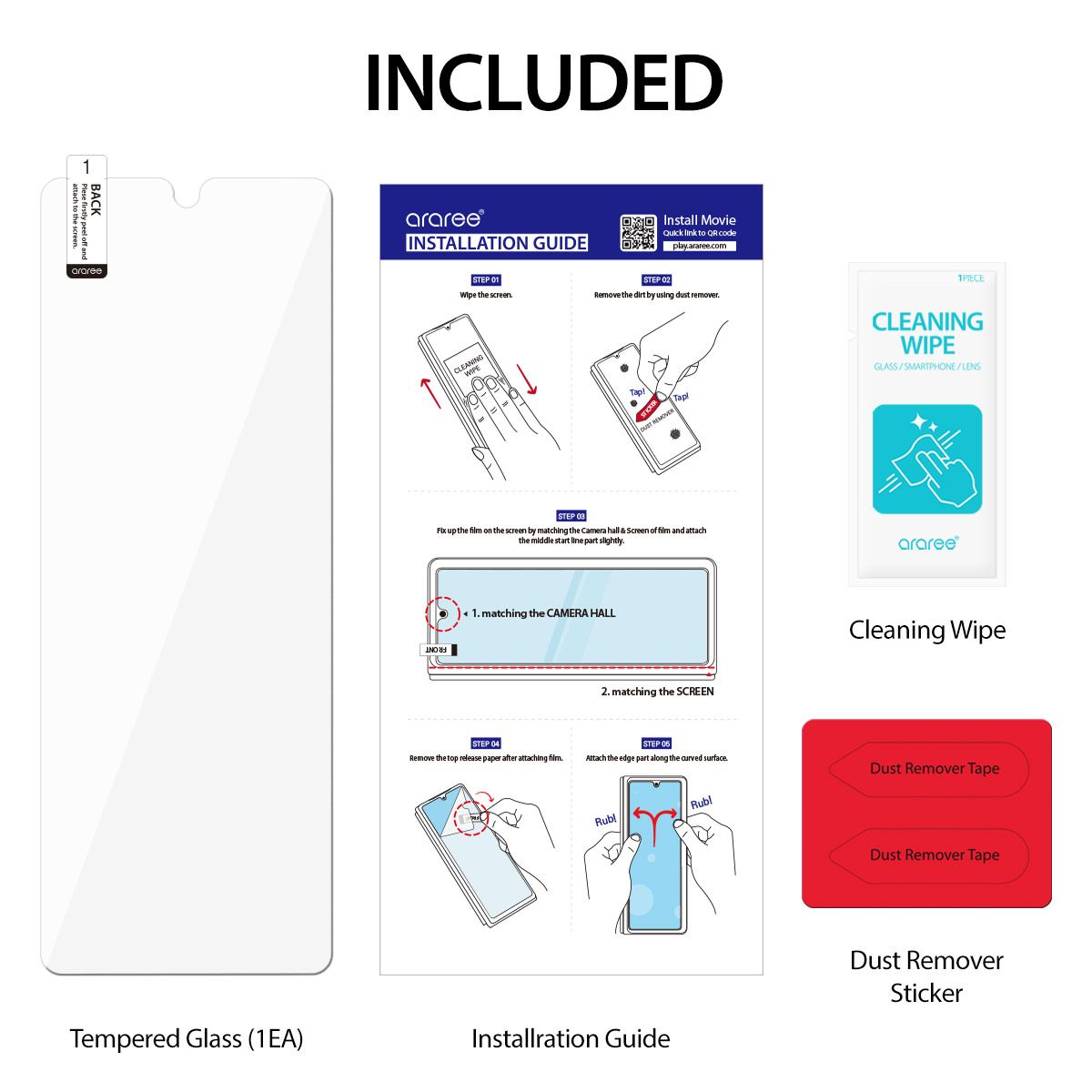 Araree Sub-Core Samsung Galaxy Z Fold 3 Front Glass Screen Protector