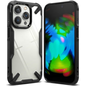 Ringke Fusion-X Design Case Compatible for iPhone 14 / Plus / Pro / Pro Max Case Black / Camo Black