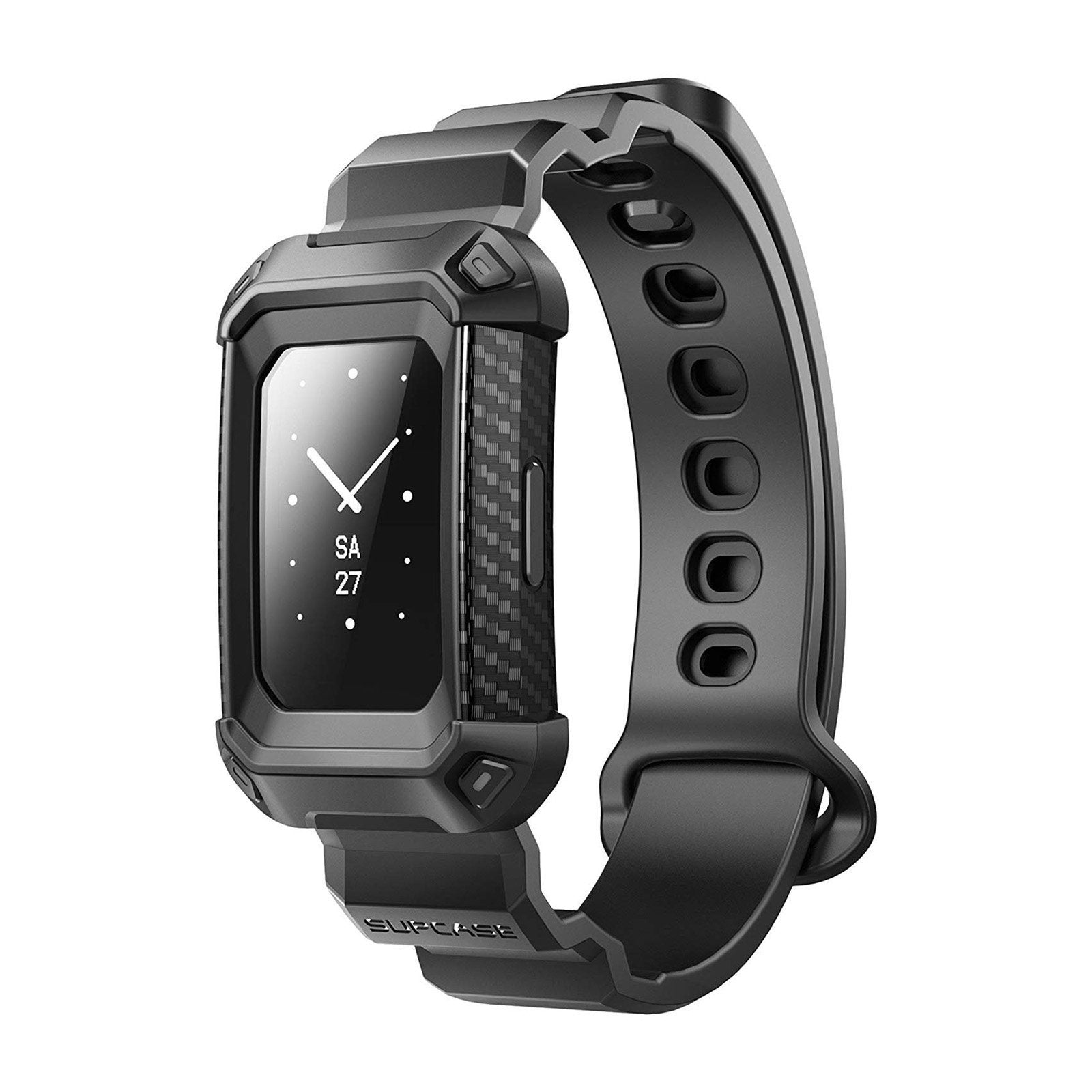 SUPCASE Fitbit Charge 3 Unicorn Beetle Pro Rugged Shockproof Wristband Case - Black