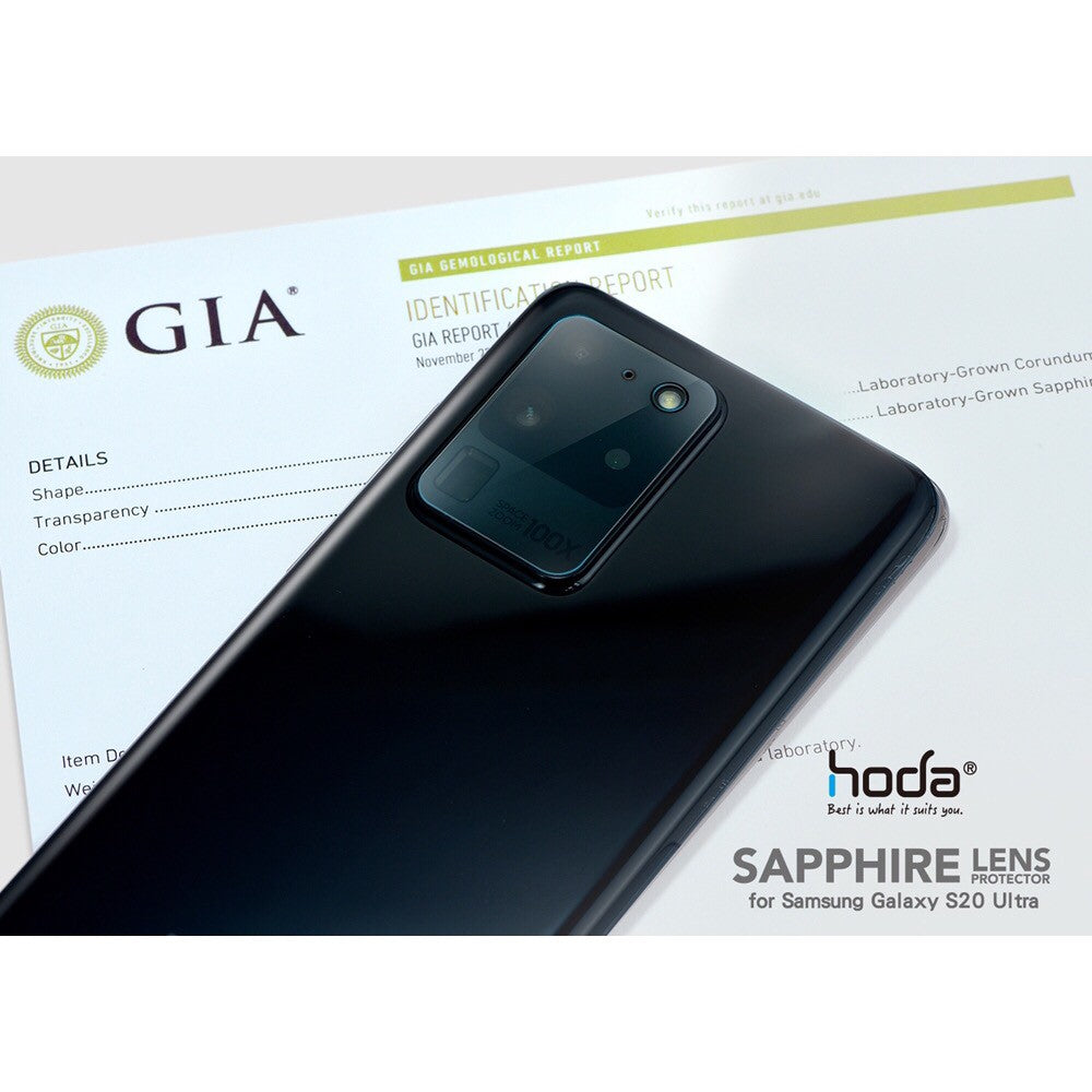HODA Sapphire Camera Lens Protector Diamond grade Samsung Galaxy S20 Ultra / S20 Plus Tempered Glass
