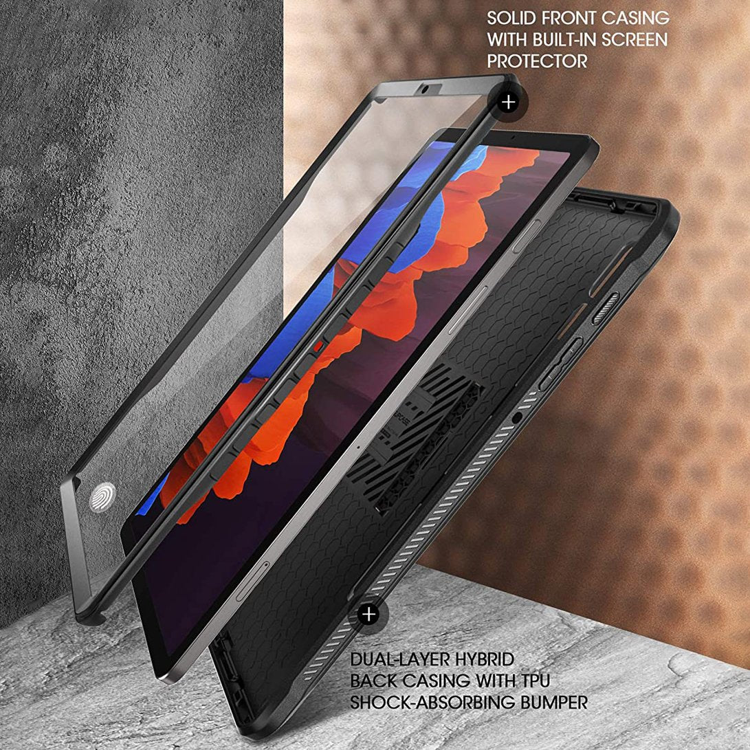 SUPCASE Galaxy Tab S7 / S7 Plus (2020) Unicorn Beetle Pro Rugged Case with S Pen Holder - Black