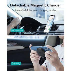 ESR Wireless Car Charger Detachable Magnetic Charging Pad Mode for iPhone 13 12 Pro Max Support for MagSafe