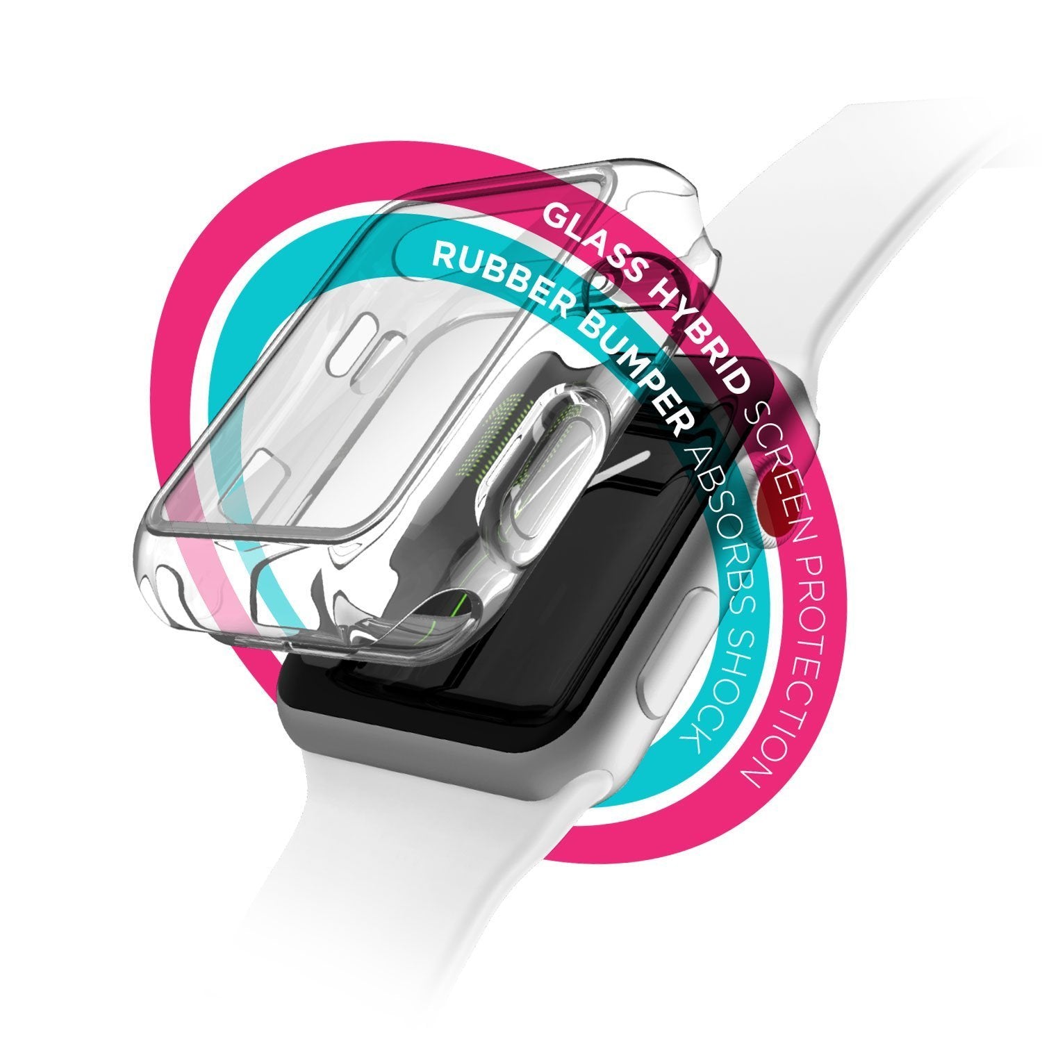 X-Doria Raptic Apple Watch 6 / 5 / 4 / SE 44mm Defense 360x Bumper Case Clear