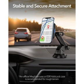 ESR HaloLock Magnetic Wireless Car Charger Mount for iPhone 12 Pro Max 15W Dashboard Magnet Car Charger