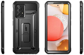 SUPCASE Unicorn Beetle Pro Galaxy A52 & A72 4G/5G Full-Body Rugged Holster & Kickstand Case with Built-in Screen Protector (Black)