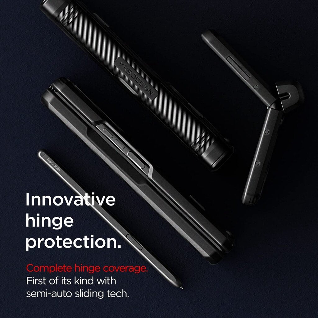 VRS Design Terra Guard S for Galaxy Z Fold 3, Semi-Auto Hinge Protective Case with Pen Cover