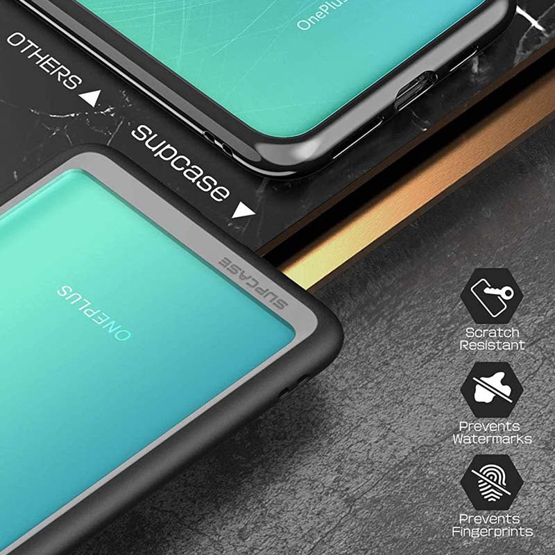 SUPCASE OnePlus 8 / 8 Pro / 8T Unicorn Beetle Style Clear Bumper Case - Black