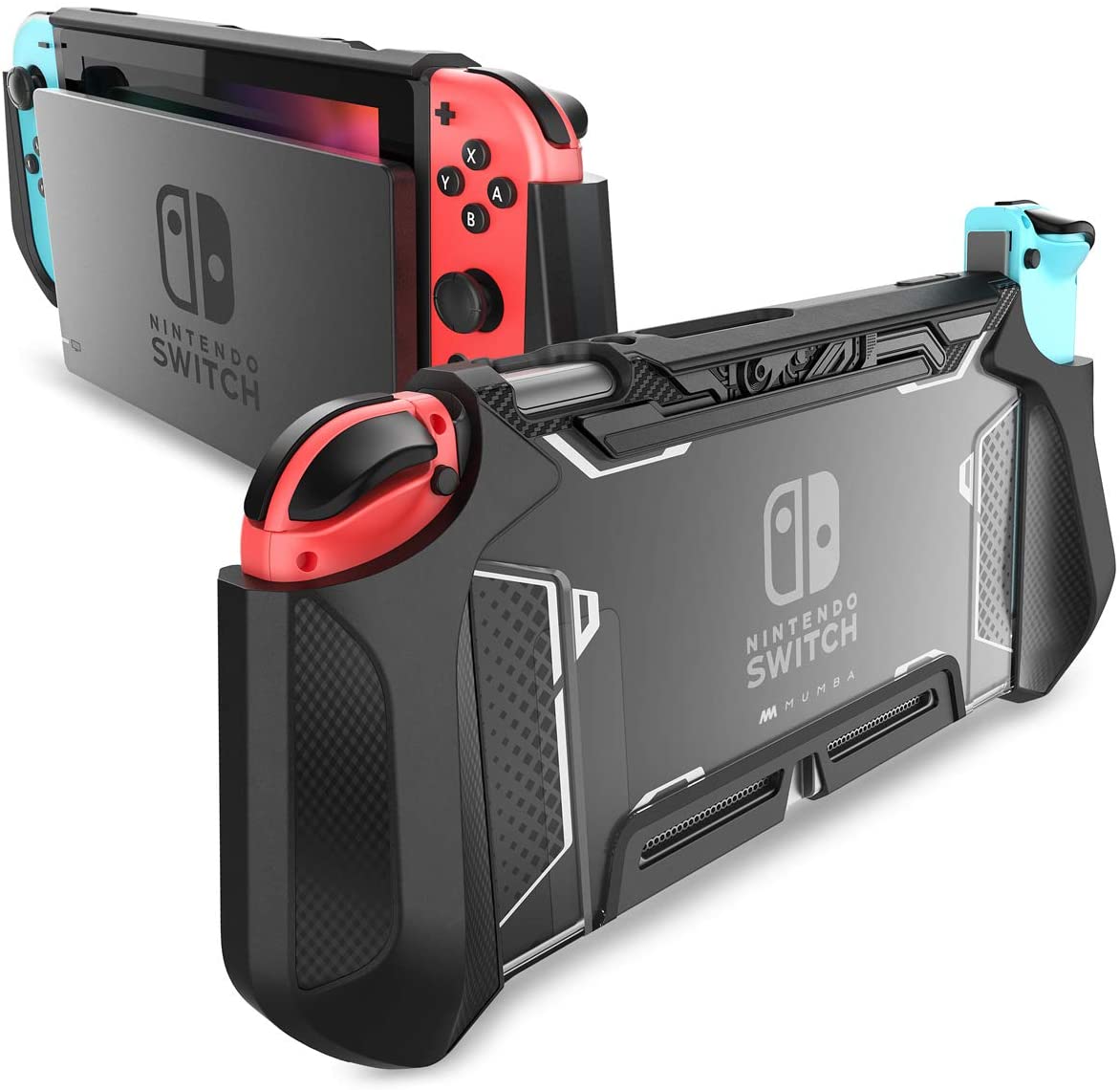 Original Mumba Dockable Case for Nintendo Switch Blade Series with Nintendo Switch Console and Joy-Con Controller (Black)