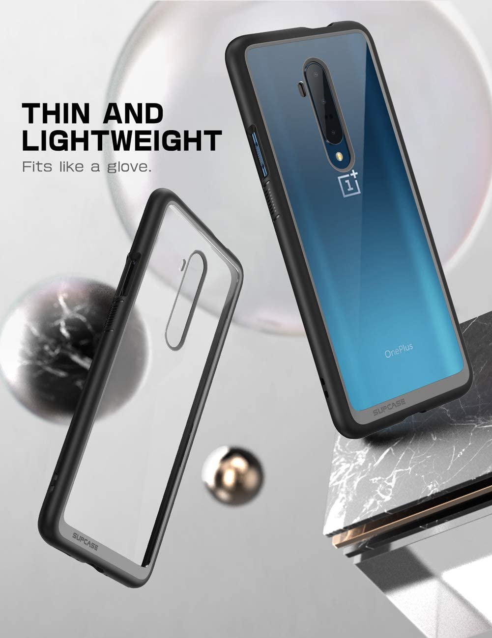 SUPCASE Unicorn Beetle Style OnePlus 7 / 7 Pro / 6T Premium Hybrid Protective Clear Case (Black)