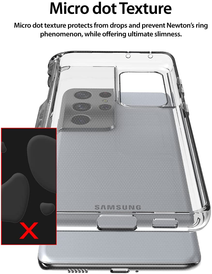 Araree FLEXIELD Pen Holder Samsung Galaxy S21 Ultra Clear Transparent Flexible Cover Flexible Full Protective Case