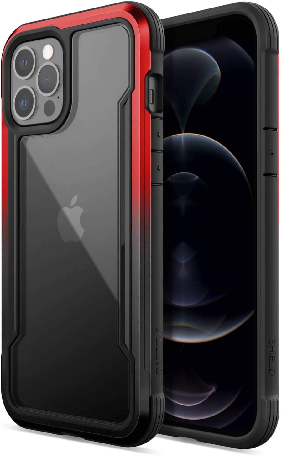 X-Doria Defense Raptic Shield iPhone 12 / Pro / Pro Max Shock Absorbing Protection, Durable Aluminum Frame, 10ft Drop Tested Case