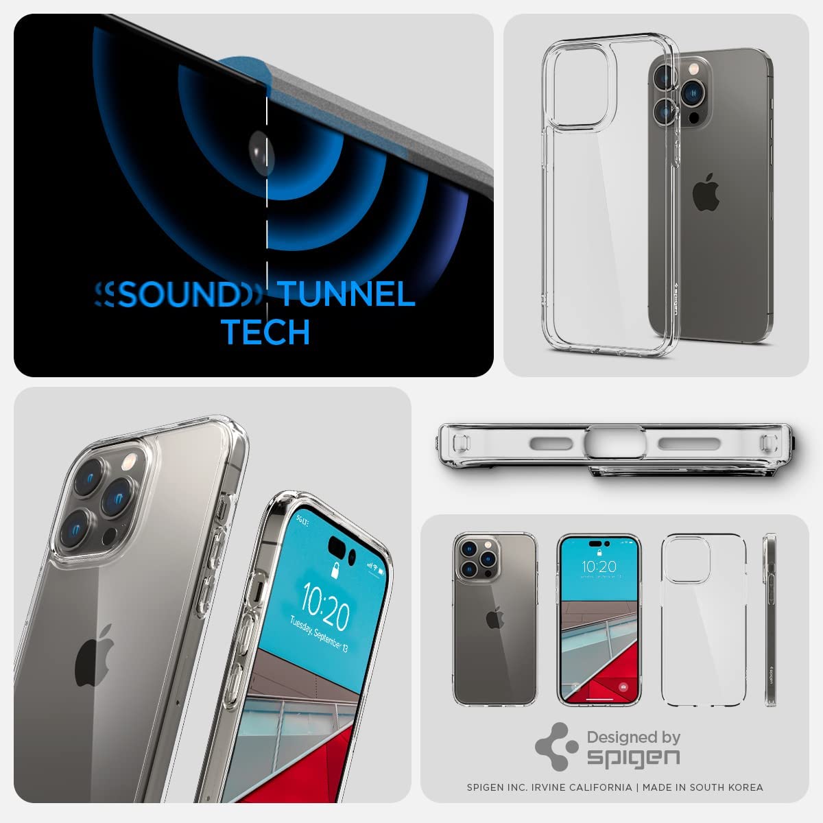 Spigen Ultra Hybrid [Anti-Yellowing Technology] Designed for iPhone 14 Pro / Pro Max Case (2022) - Crystal Clear