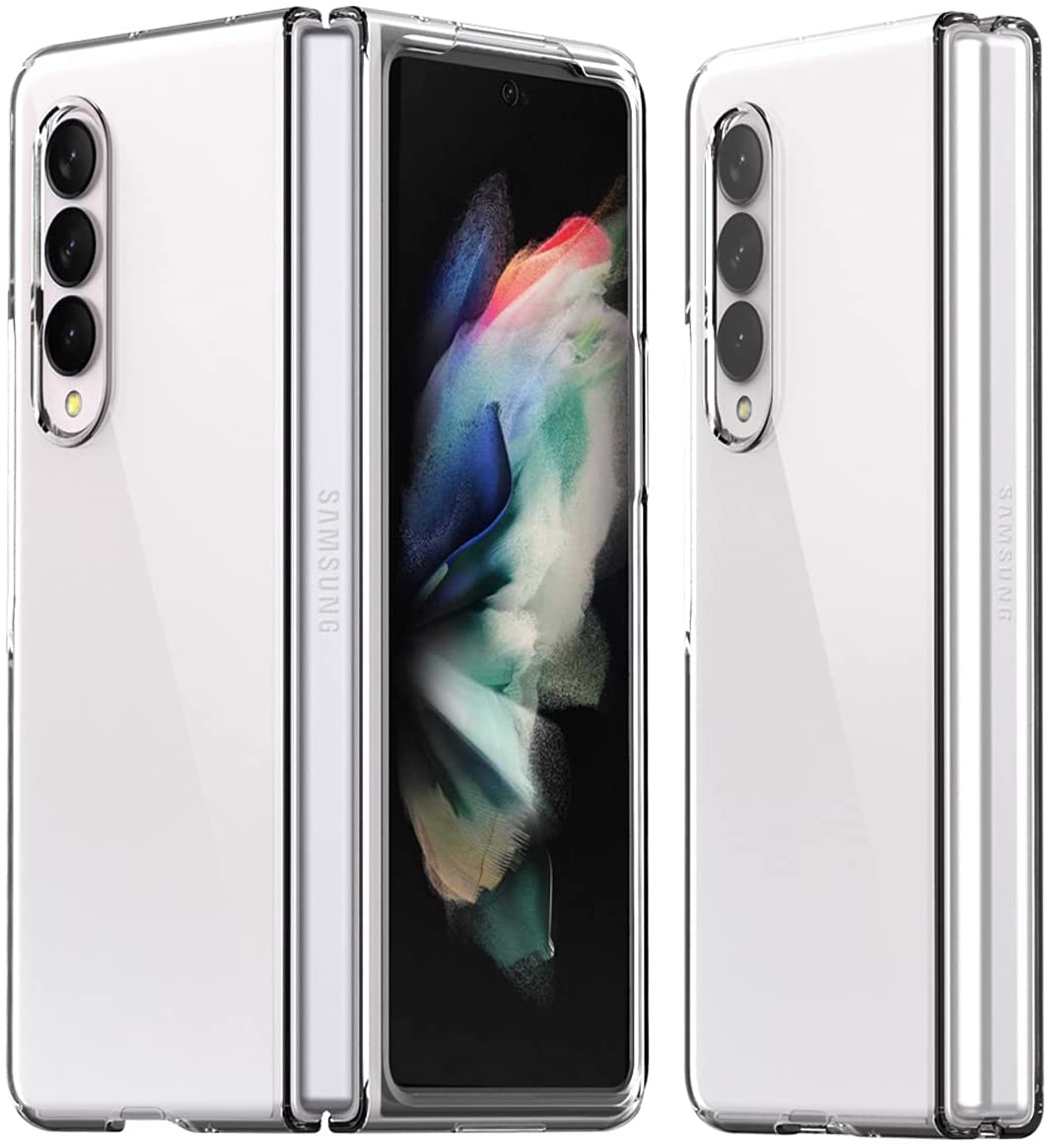 Araree NUKIN Thin Cover Samsung Galaxy Z Fold 3 5G(2021) Sturdy Hard PC Scratchproof Lightweight Full Protective Case - Clear