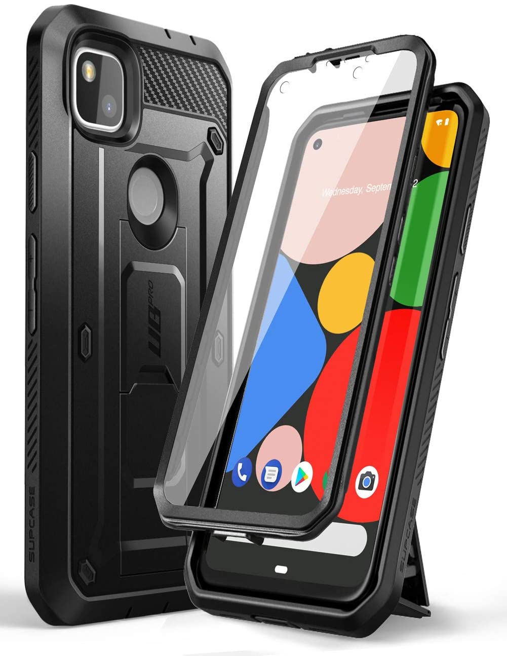 SUPCASE Unicorn Beetle Pro Google Pixel 4A (4G / 5G) Full-Body Rugged Holster Case with Built-in Screen Protector