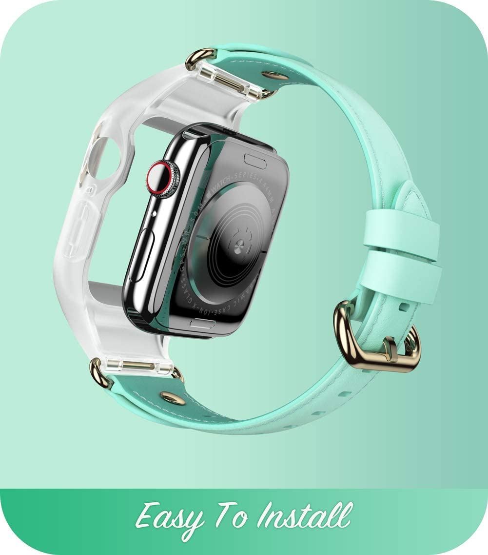 i-Blason Cosmo Apple Watch Band Siri 6 / SE / 5 / 4 [44mm] Hijau Jed, Sarung Bampar Pelindung Bersukan Bergaya dengan Jalur Tali Boleh Laras