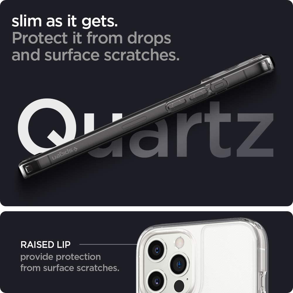 Spigen Quartz Hybrid iPhone 12 / Pro / Pro Max / Mini Case Crystal Clear