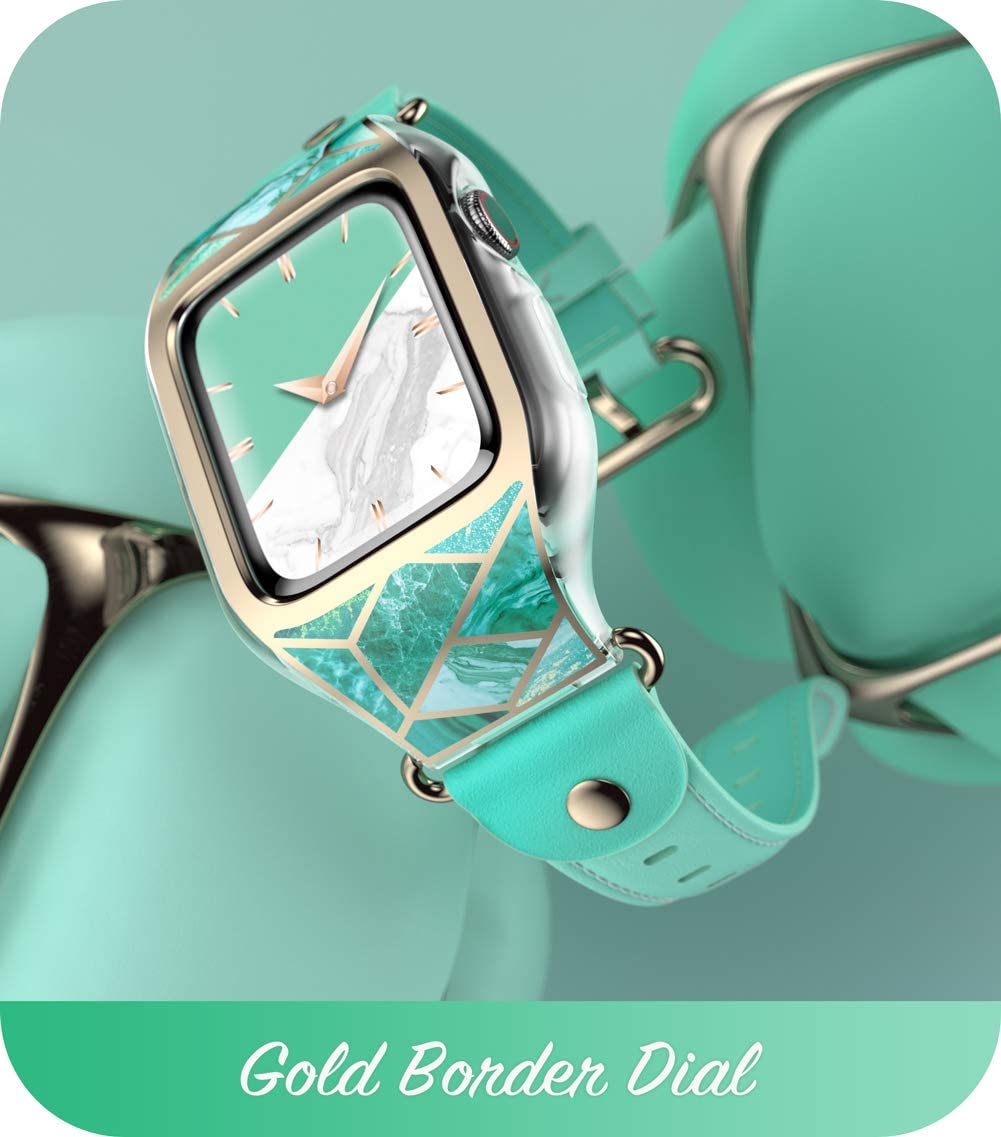 i-Blason Cosmo Apple Watch Band Siri 6 / SE / 5 / 4 [44mm] Hijau Jed, Sarung Bampar Pelindung Bersukan Bergaya dengan Jalur Tali Boleh Laras