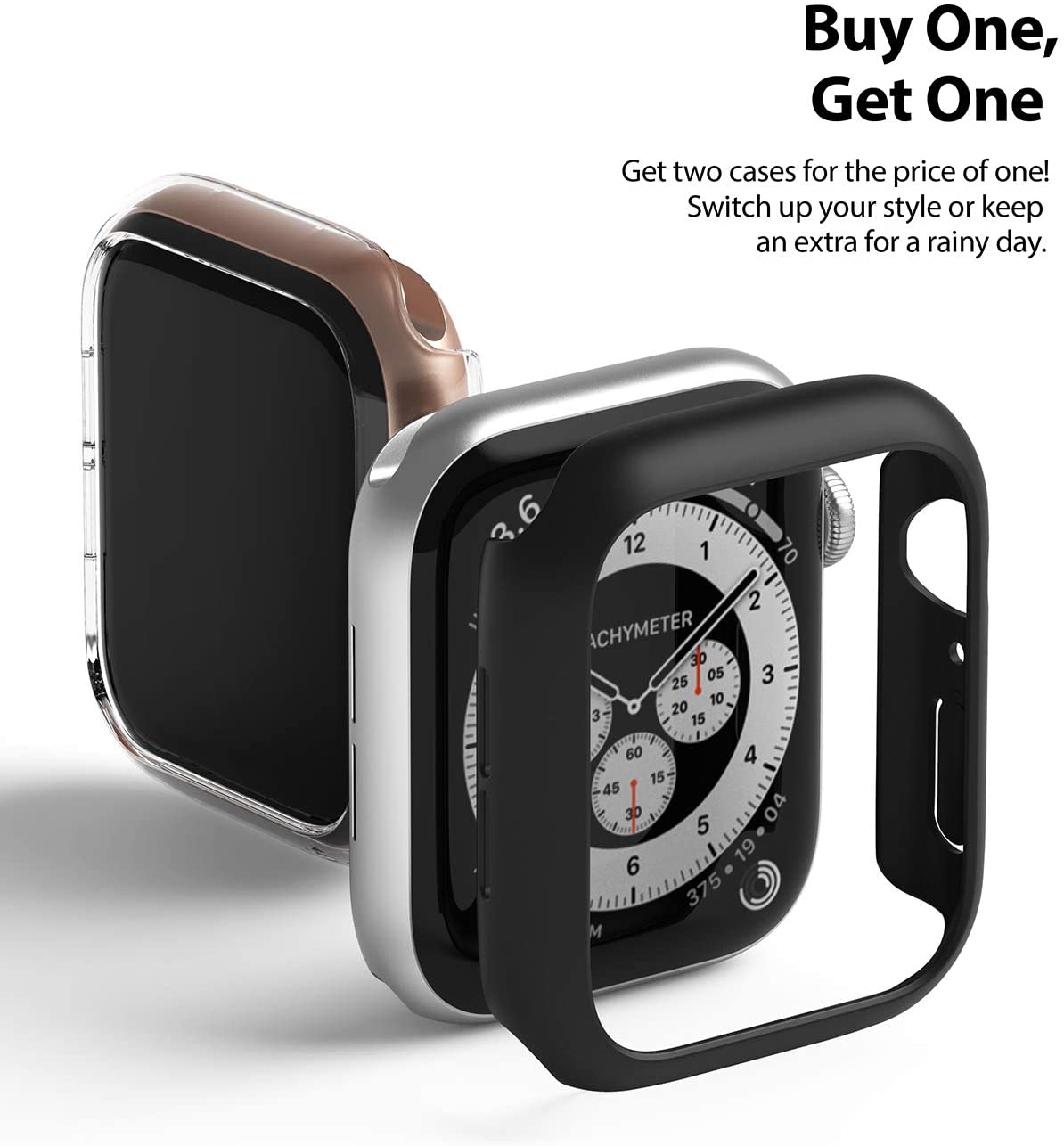 Ringke Slim Apple Watch Siri 6 / 5 / 4 / SE Sarung 44mm [2 Pek]