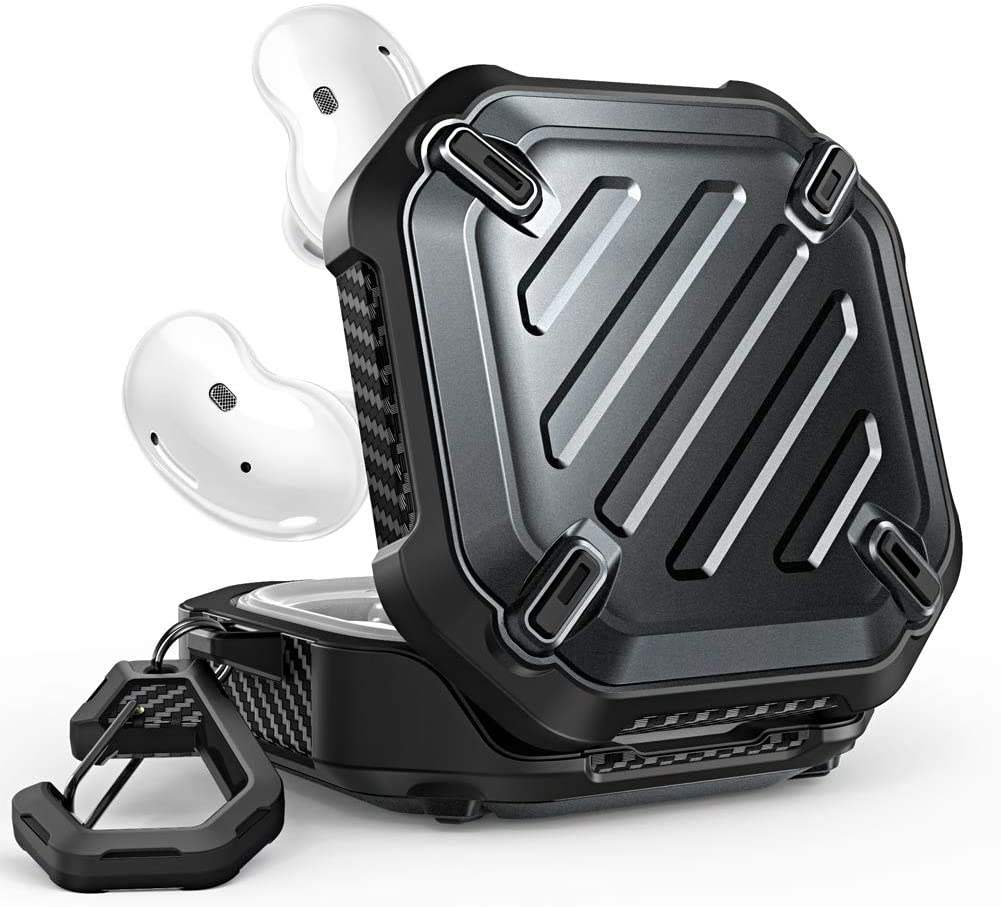 SUPCASE Unicorn Beetle Pro Galaxy Buds Pro (2021) / Galaxy Buds Live (2020), Full-Body Rugged Protective Case with Carabiner