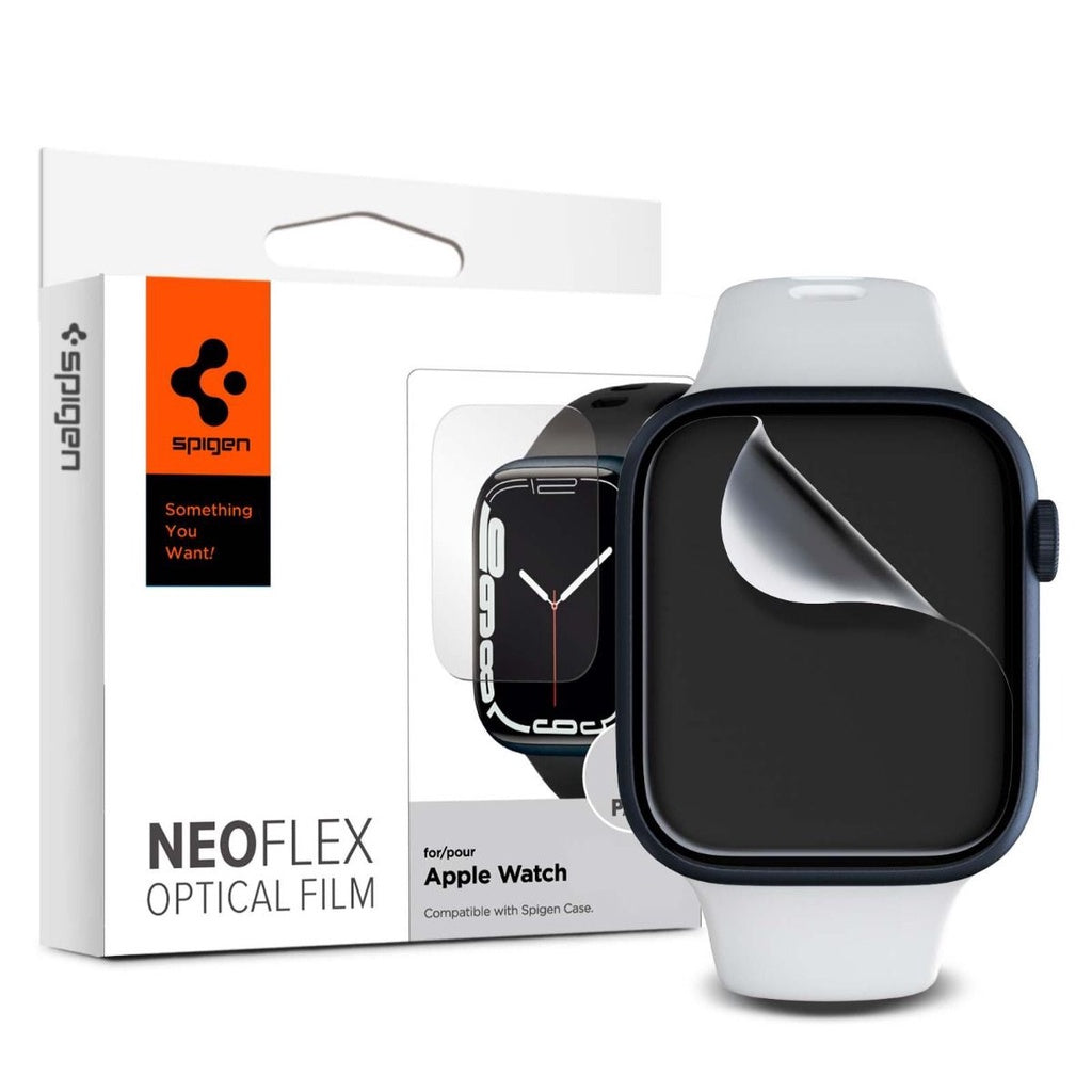 Spigen Neo Flex Screen Protector [Front 3 pcs] Compatible Apple Watch Series 8 / SE 2 / 7 / SE / 6 / 5 / 4 (45mm / 44mm)