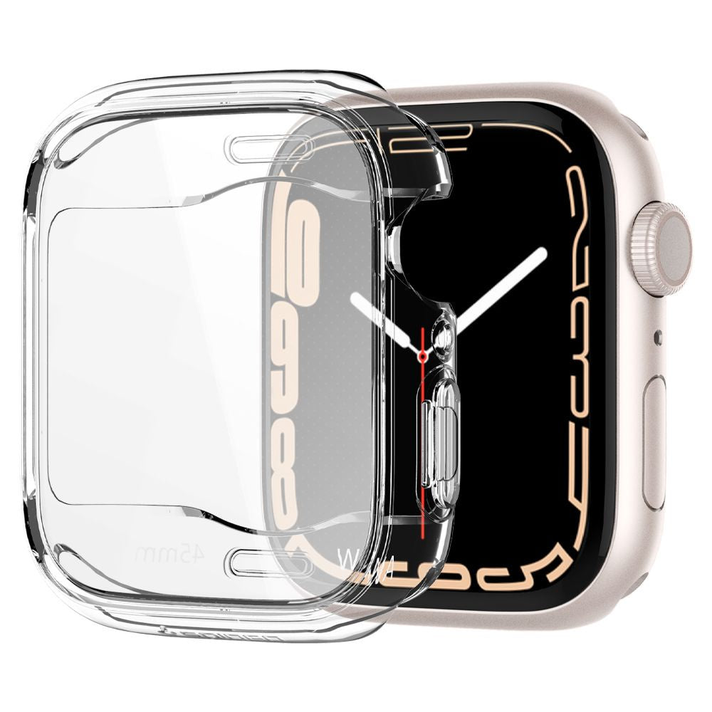 Spigen Ultra Hybrid Crystal Clear [Full Screen Cover] Compatible for Apple Watch Series 8 / 7 (45mm)