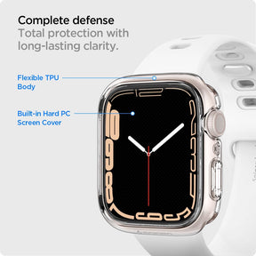 Spigen Ultra Hybrid Crystal Clear [Full Screen Cover] Compatible for Apple Watch Series 8 / 7 (45mm)