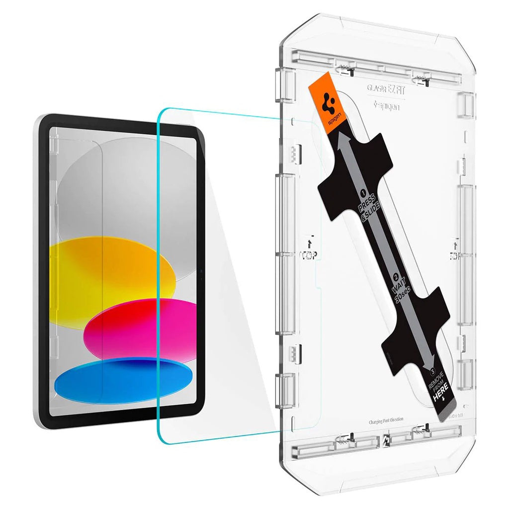 Spigen EZ FIT GLAS.tR Screen Protector Compatible for iPad 10.9" (2022) with alignment kit