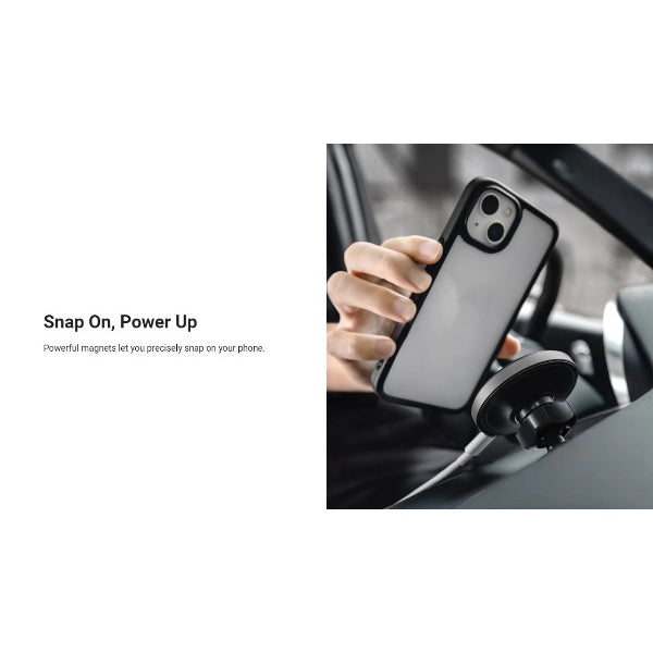Switcheasy Mageasy MagMount Magnetic Wireless Car Charger Compatible for iPhone 14 / 13 / 12 Pro Max Series
