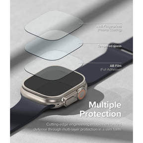 Ringke Tempered Glass Screen Protector Compatible For Apple Watch Ultra 49mm [4 Pcs Pack]