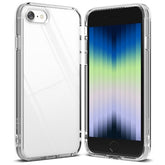 Ringke Fusion Clear Compatible with iPhone SE 3 & 2 /8/7 2022 5G Case Anti-Fingerprint Shockproof TPU Bumper Wrist Strap