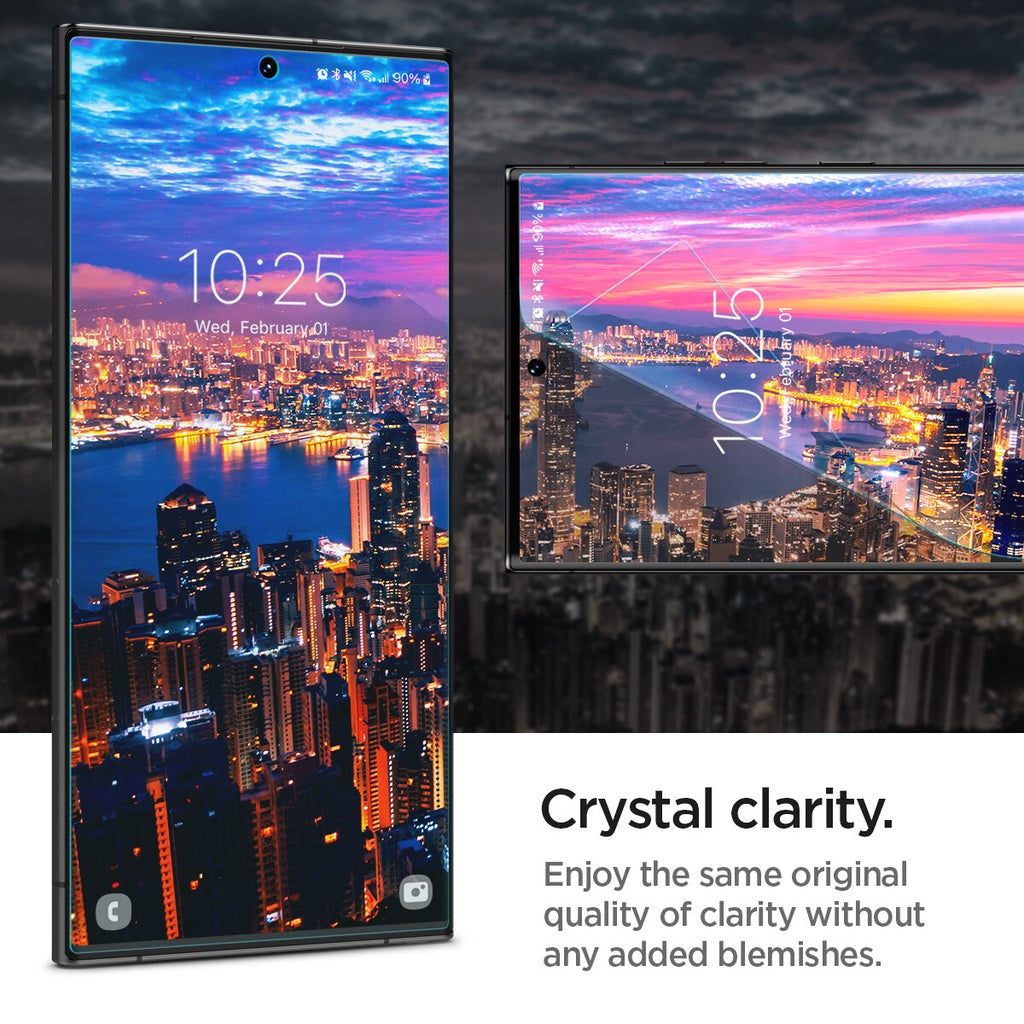 SPIGEN Neo flex 2 Pack Screen Protector for Galaxy S23 Ultra Edge-to-Edge Coverage Flexible Film for Curved Screens