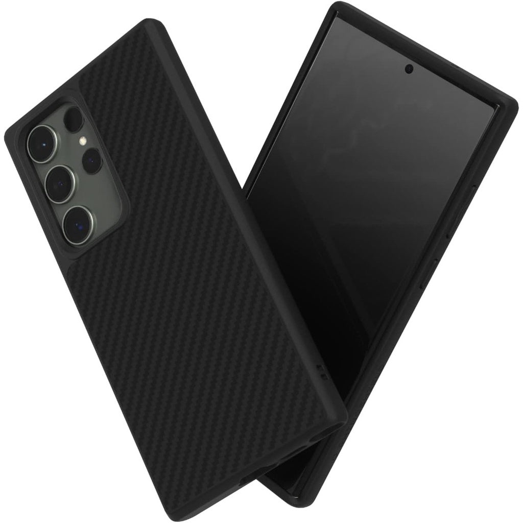 RhinoShield Case Compatible with Galaxy S23 Ultra SolidSuit Carbon Fiber Shock Slim Design 3.5M / 11ft Drop Protection