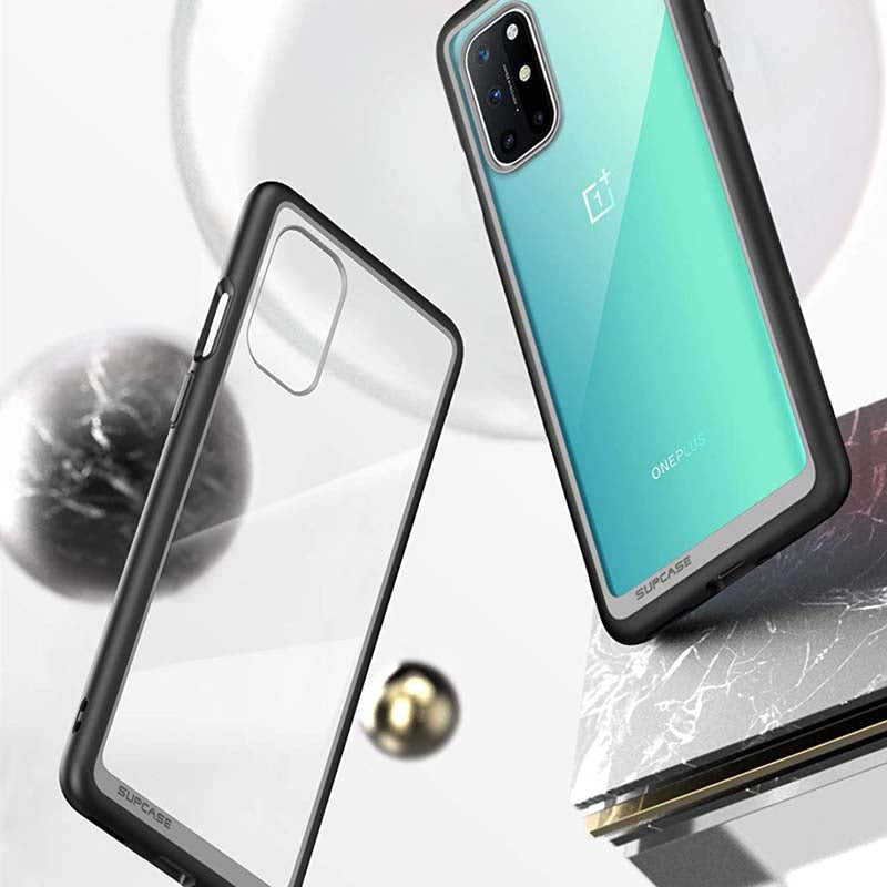 SUPCASE OnePlus 8 / 8 Pro / 8T Unicorn Beetle Style Clear Bumper Case - Black