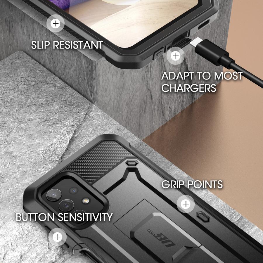 SUPCASE Galaxy A32 Unicorn Beetle Pro Rugged Holster Case - Black