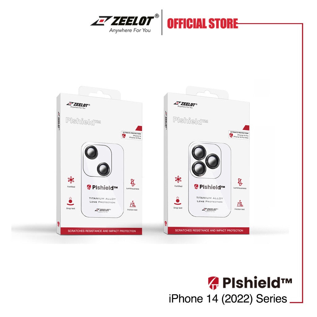 ZEELOT Plshield Titanium Alloy Lens Protector for iPhone 14 / Plus / Pro / Pro Max Series